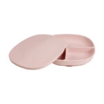 B. Box Silicone Plate With Lid – Blush