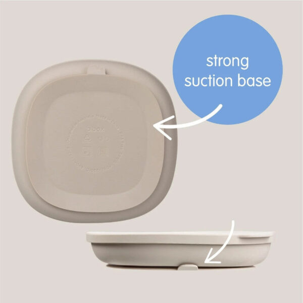 B. Box Silicone Plate With Lid – Blush