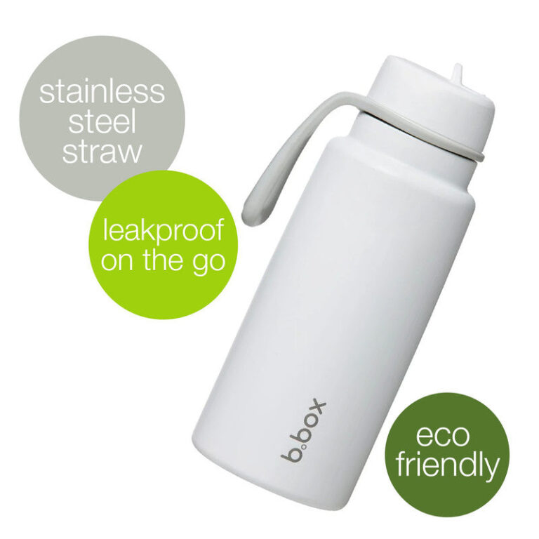 B. Box 1L Insulated Flip Top Bottle White Out