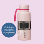 B. Box 1L Insulated Flip Top Bottle Berry Smoothie
