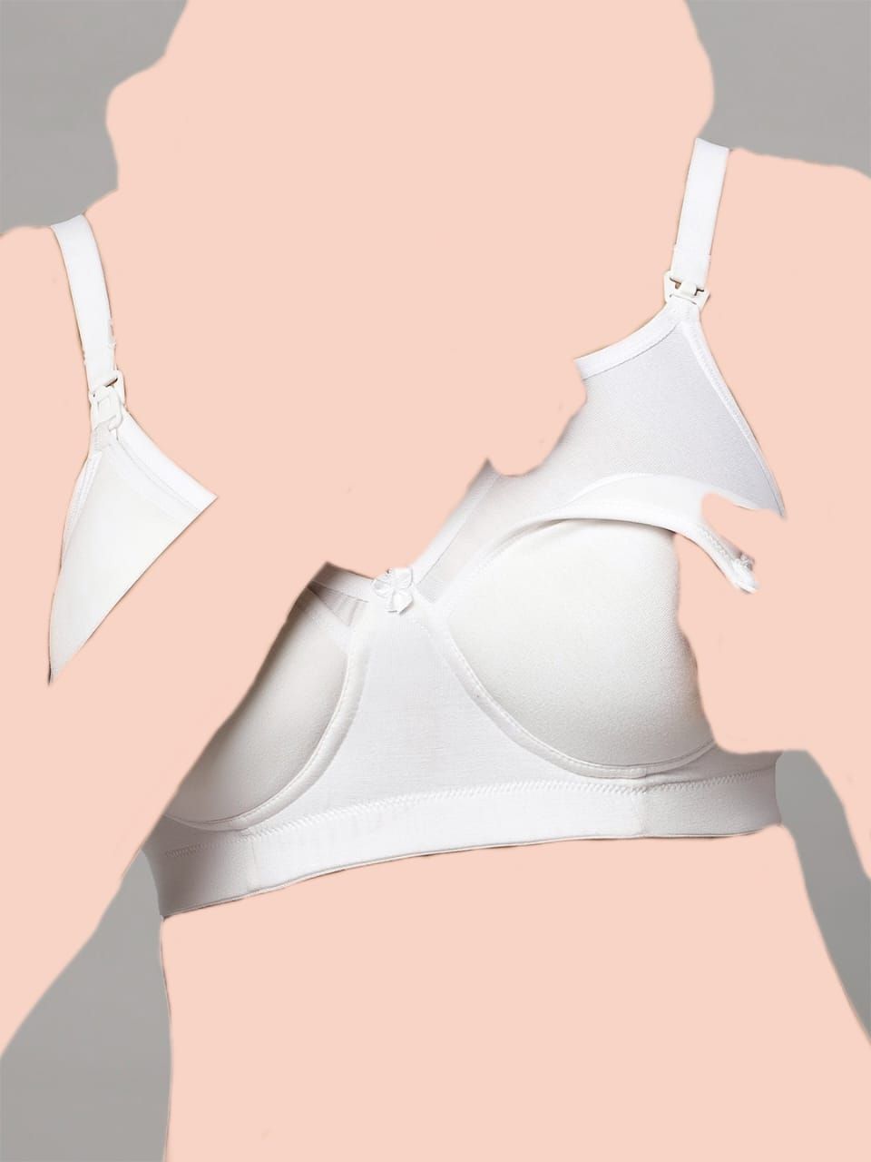Tummy - Maternity Nursing Light Padded Bra - White_L-XL