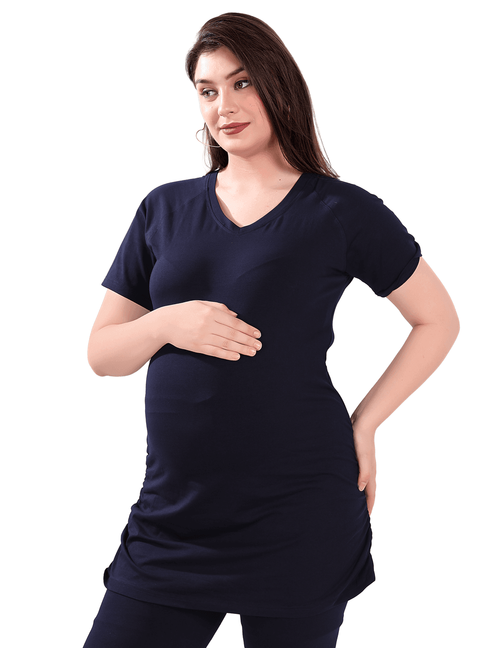 Tummy - Maternity T-Shirt - Blue_L