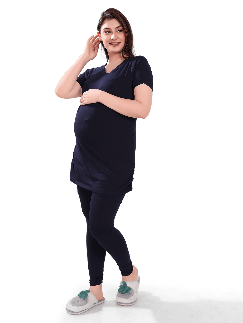 Tummy – Maternity T-Shirt – Blue_L