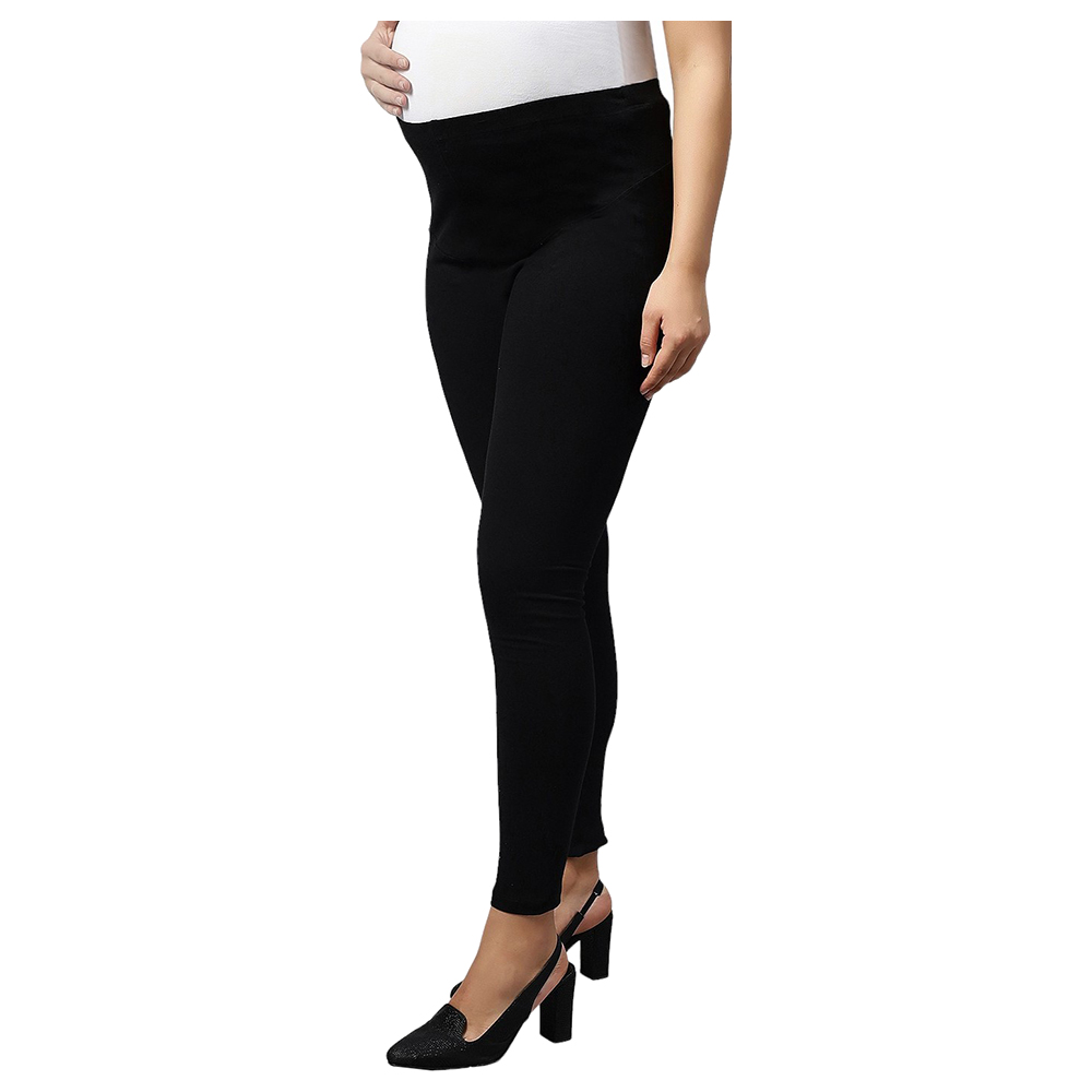 Tummy - Maternity Basic Active Wear Leggings - Black_2XL