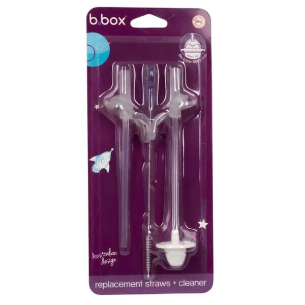 B. Box New Sippy Cup Replacement Straw & Cleaning Set