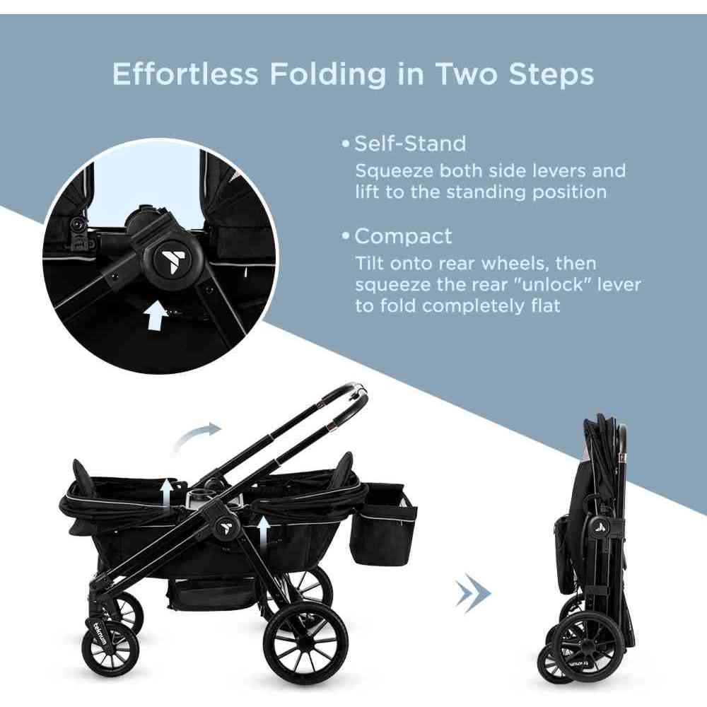 Teknum – Reversible Wagon Stroller – Graphite Black