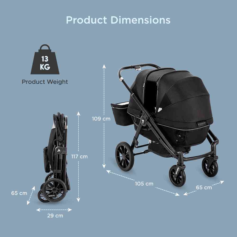 Teknum – Reversible Wagon Stroller – Graphite Black