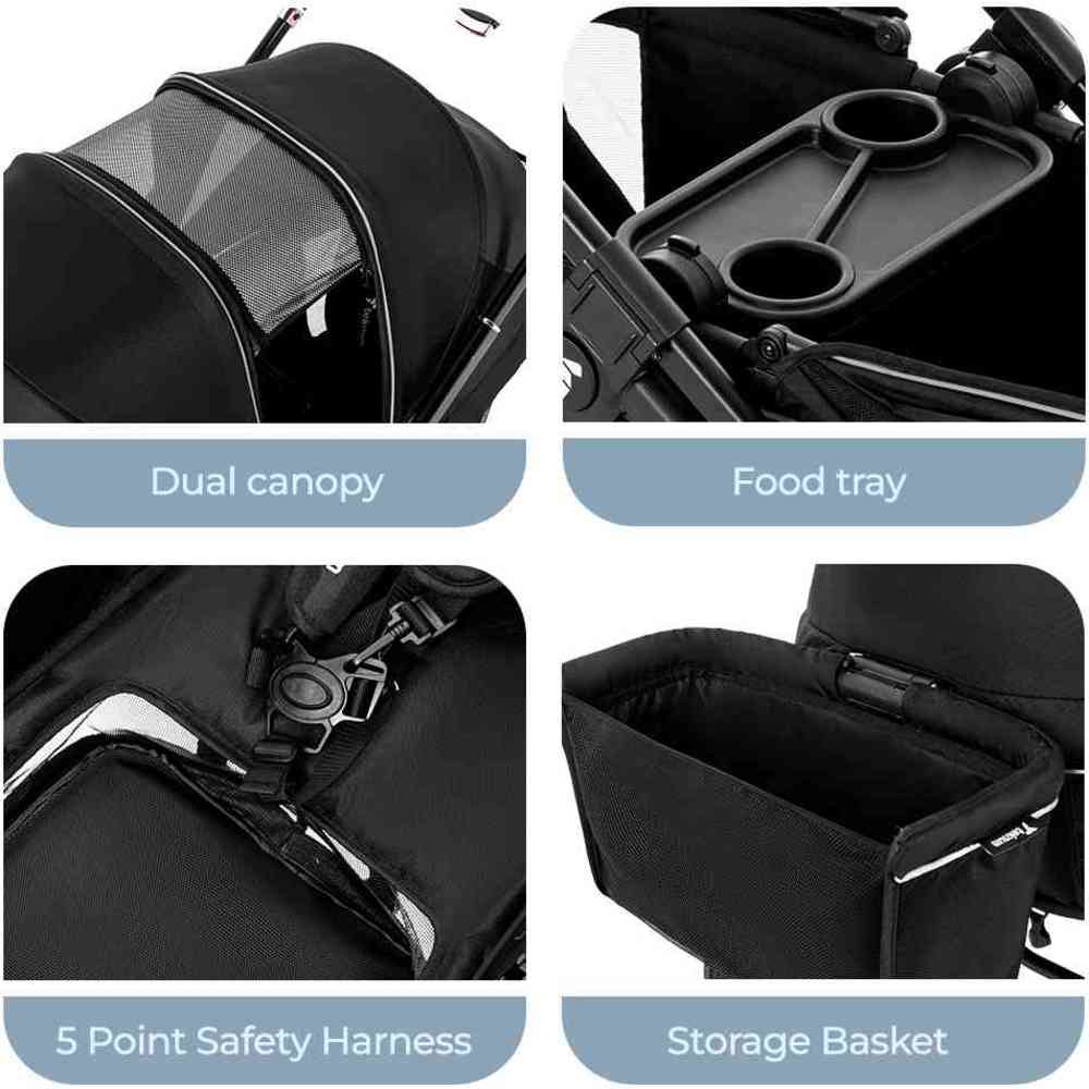 Teknum – Reversible Wagon Stroller – Graphite Black