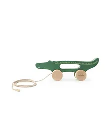 Trixie - Wooden Pull Along Toy - Mr. Crocodile