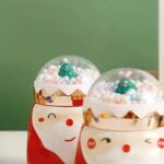 UKR – Christmas Santa Mug with Snow Globe Modern Santa Face