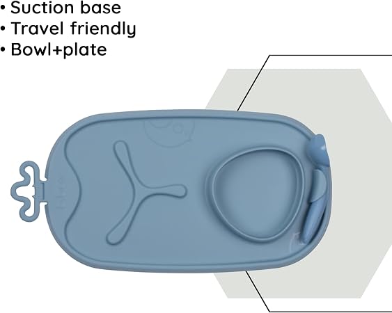 B. Box Roll + Go Mealtime Mat - Lullaby Blue