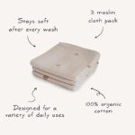 Mushie – Muslin Cloth 3-pack Flowers