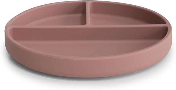 Mushie - Silicone Divided Plate Cloudy Mauve
