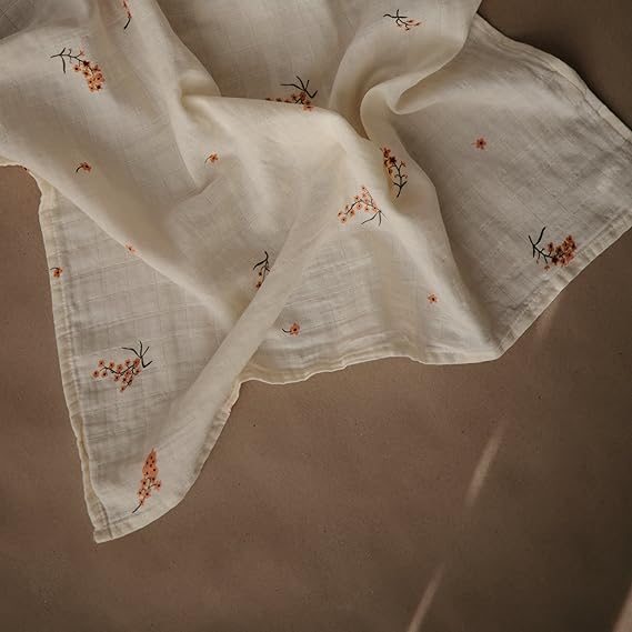 Mushie - Muslin Cloth 3-pack Flowers