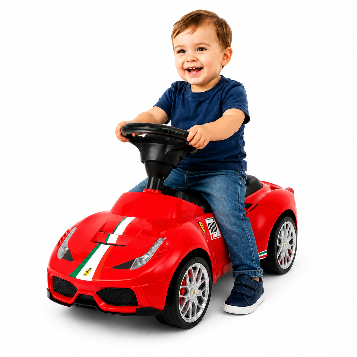 Power Wheelz Ride-On Ferrari 488 Pushcar