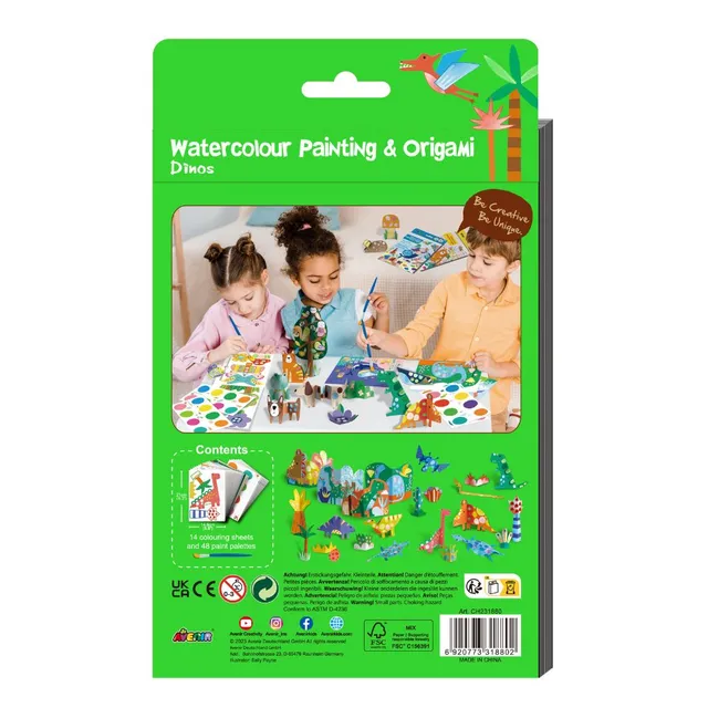 Avenir – Watercolour Painting & Origami-Garden Multicolour
