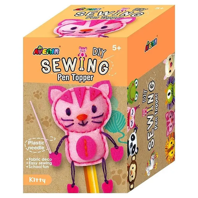 Avenir - Sewing Pen Topper - Kitty | DIY Pen Topper Friend Sewing Kit