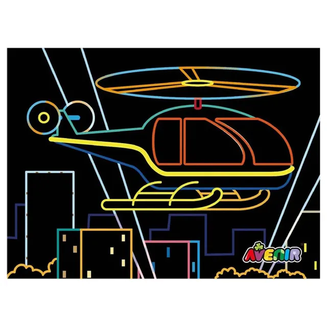 Avenir – Scratch Art Kit – Transportation | Unleash Creativity with Vibrant Drawings
