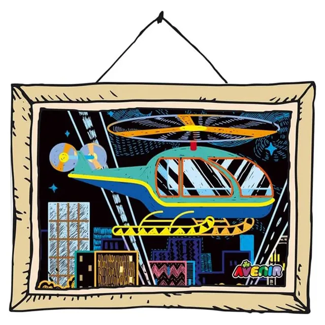 Avenir – Scratch Art Kit – Transportation | Unleash Creativity with Vibrant Drawings