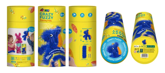 Avenir - Crazy Fuzzy Dancing Pony Craft Kit – Fun Hands-On DIY Project for Kids