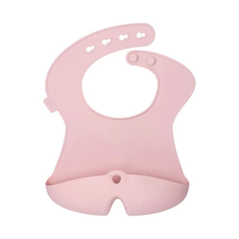 B. Box Silicone Bib - Blush
