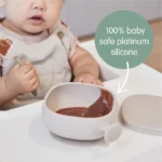 B. Box Silicone Bowl With Lid – Blush