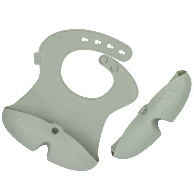 B. Box Silicone Bib - Sage