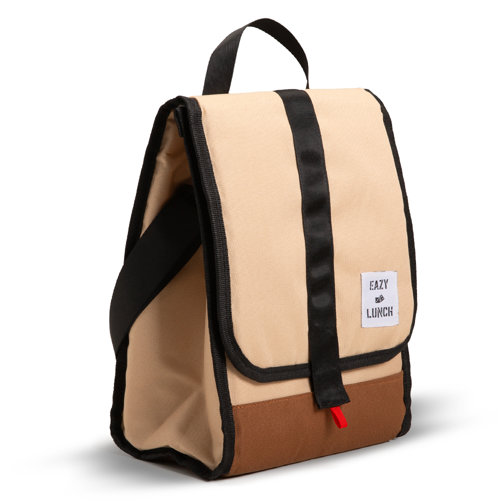 Eazy Kids – Insulated Lunch Bag w/ Jumbo Bento Lunch Box – Ivory