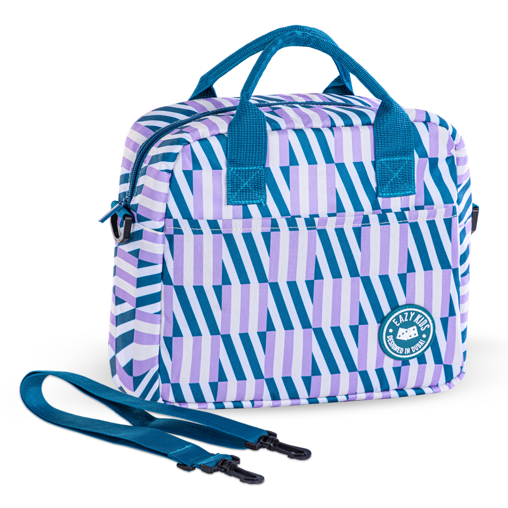Eazy Kids – Premium Stainless Steel Lunch Box 710ml w/ Insulated Lunch Bag – Blue