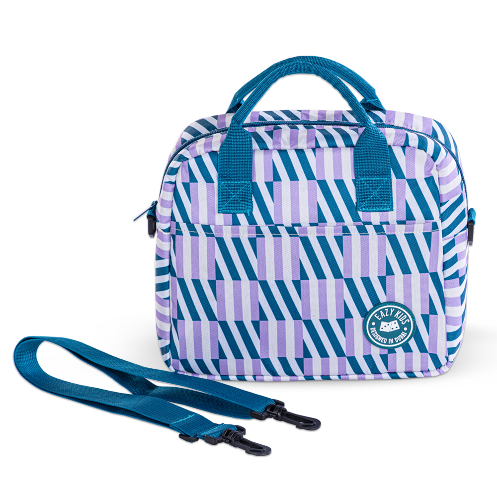 Eazy Kids – Premium Stainless Steel Lunch Box 710ml w/ Insulated Lunch Bag – Blue