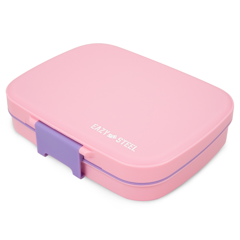 Eazy Kids – Premium Stainless Steel Lunch Box 710ml w/ Insulated Lunch Bag – Pink