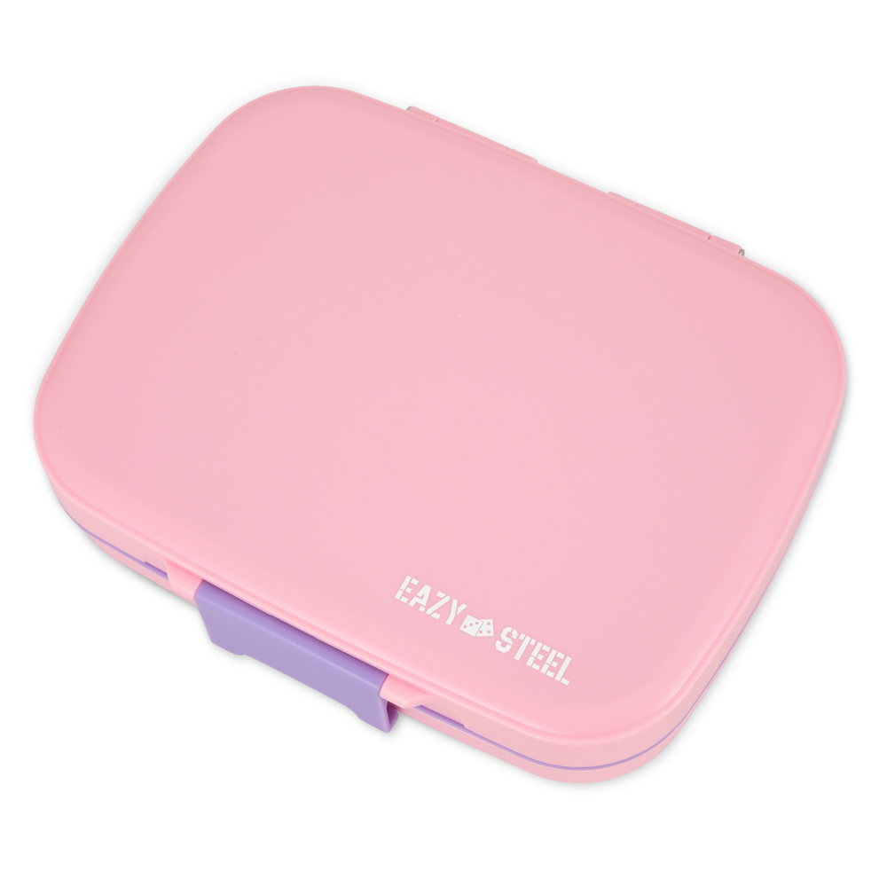Eazy Kids – Premium Stainless Steel Lunch Box 710ml w/ Insulated Lunch Bag – Pink