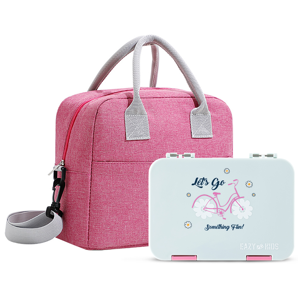 Eazy Kids - 4 Compartment Bento Lunch Box w/ Insulated Lunch Bag – Bicycle Mint