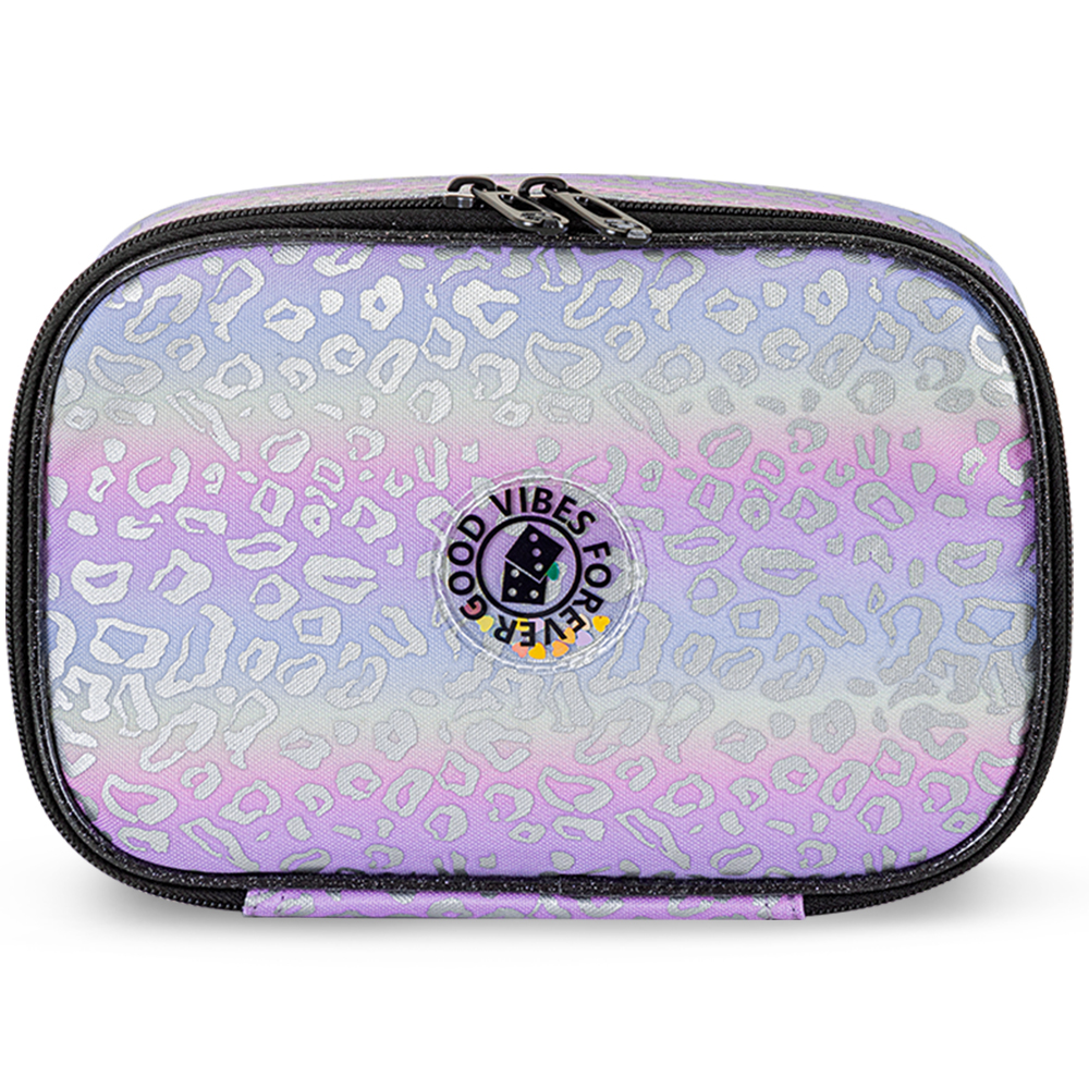 Eazy Kids – Good Vibes School Bag Set w/ Insulated Spray Water Bottle – Silver