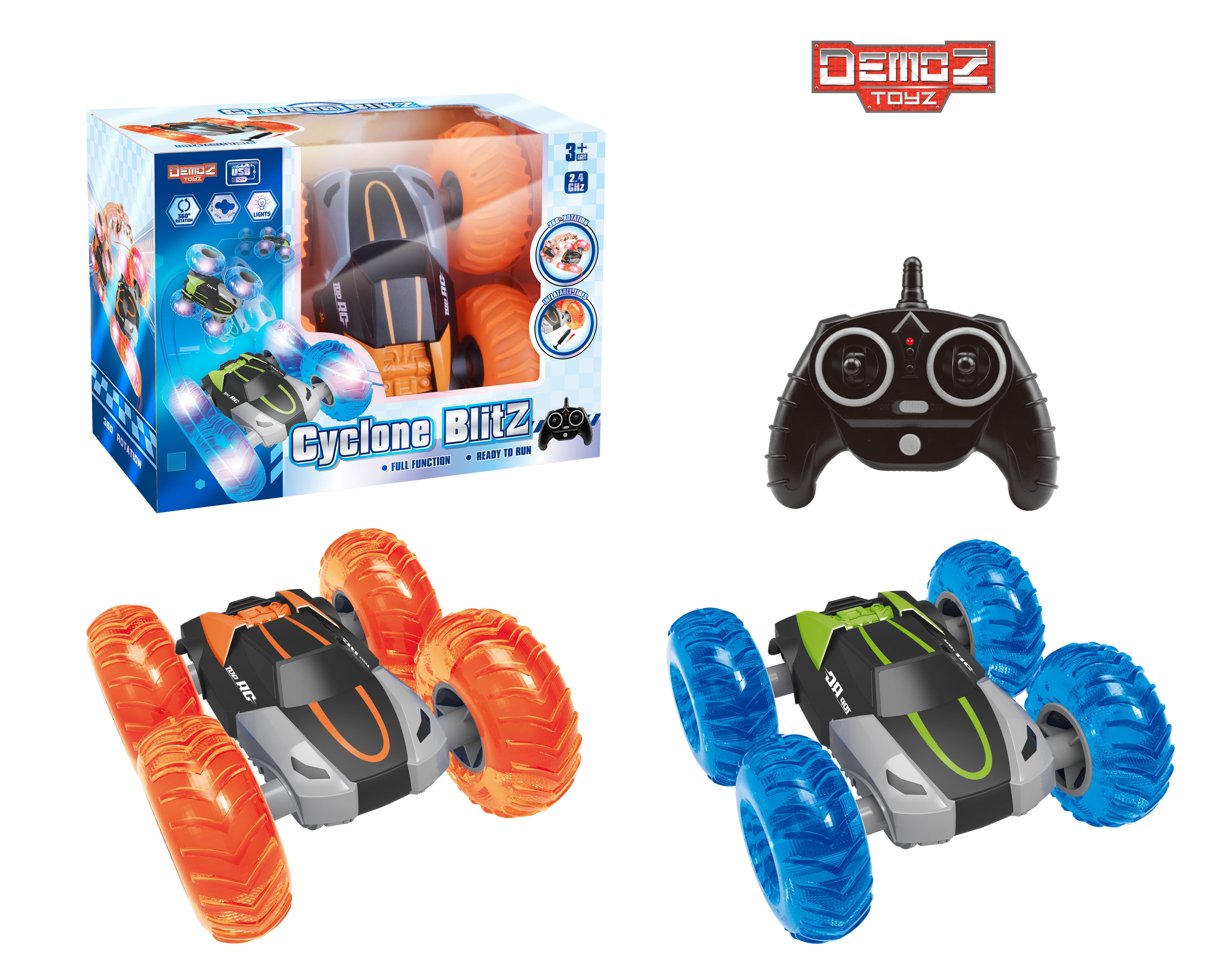 Demoz Rc Cyclone Blitz 2.4G Battery Operated
