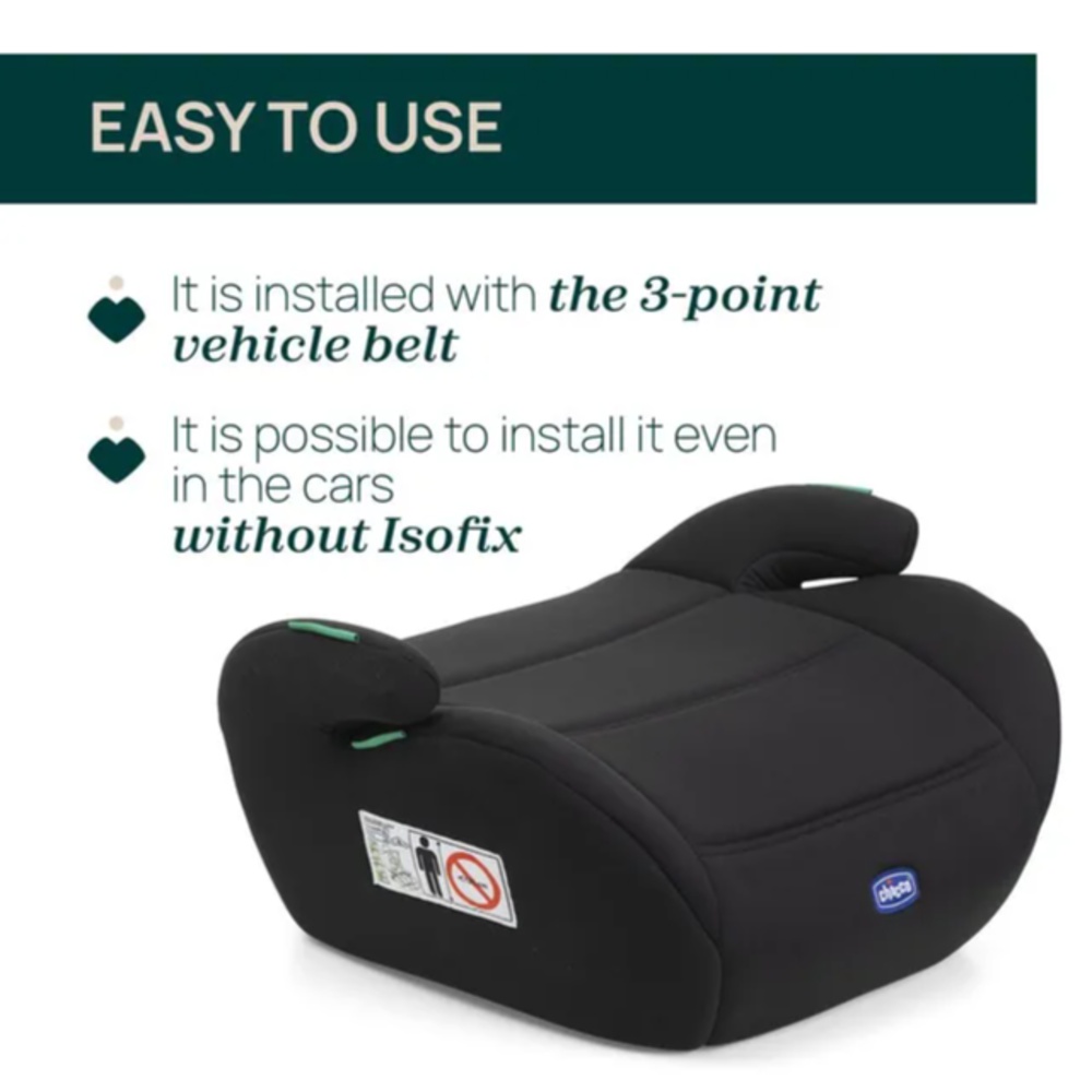 Chicco - Quasar Isize Booster Seat 125-150 cm Black