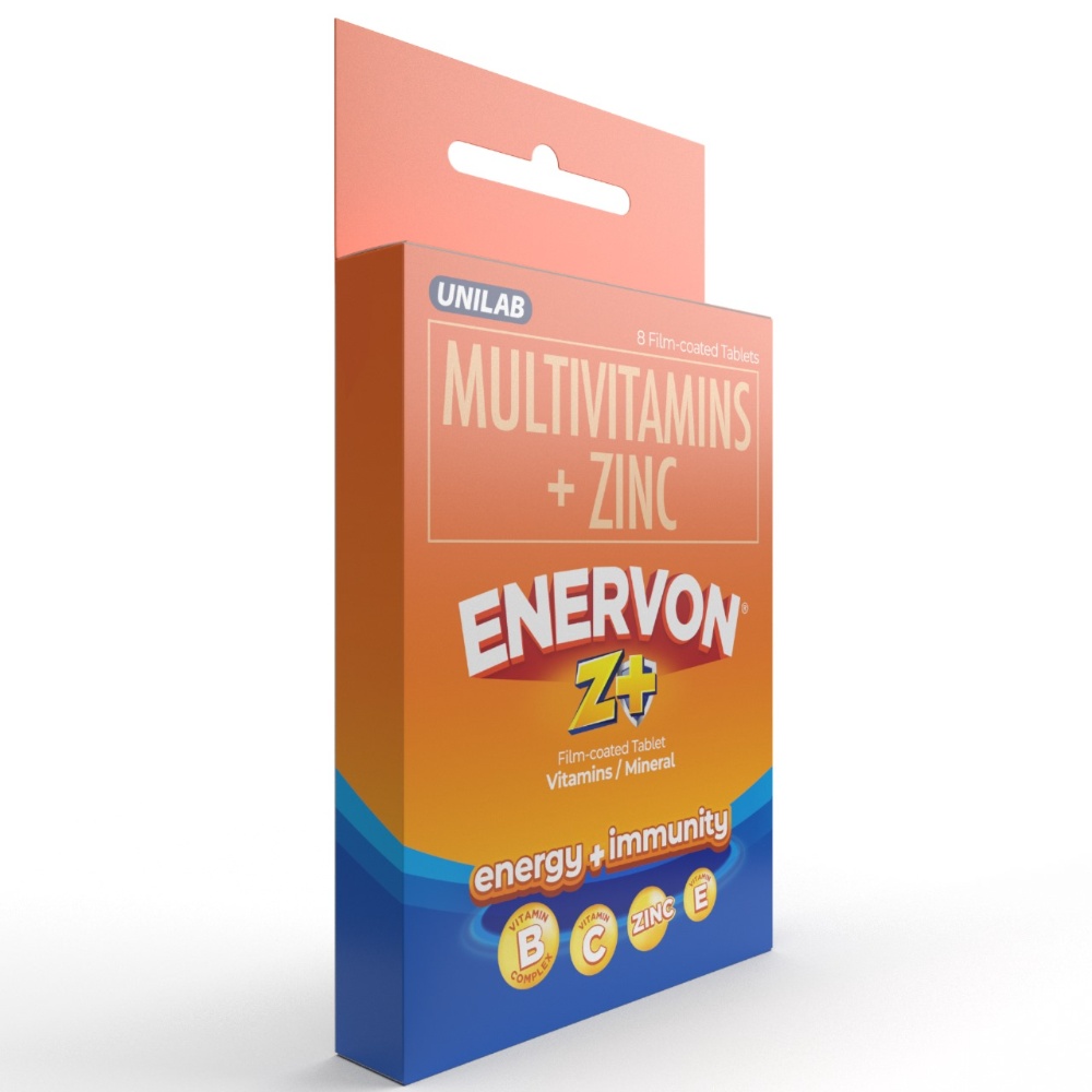 Enervon® Z+ Multivitamins+ Zinc 8 Tablets