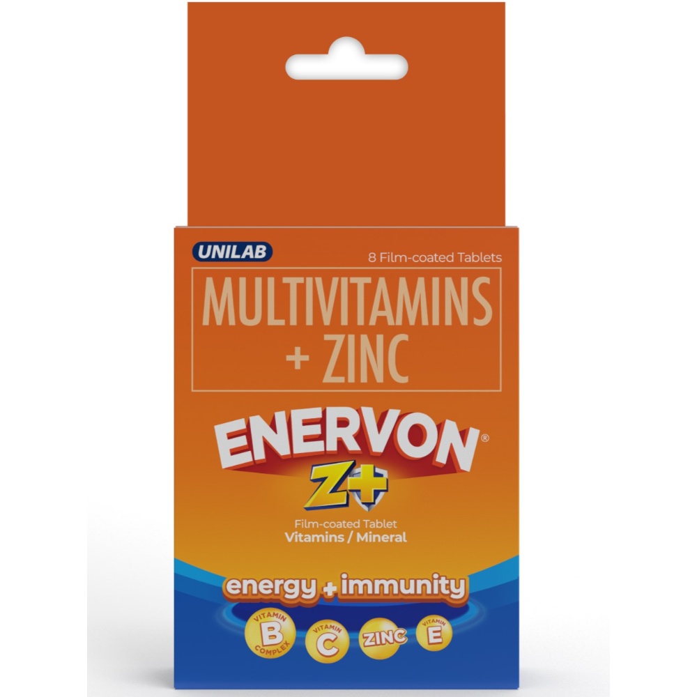 Enervon® Z+ Multivitamins+ Zinc 8 Tablets
