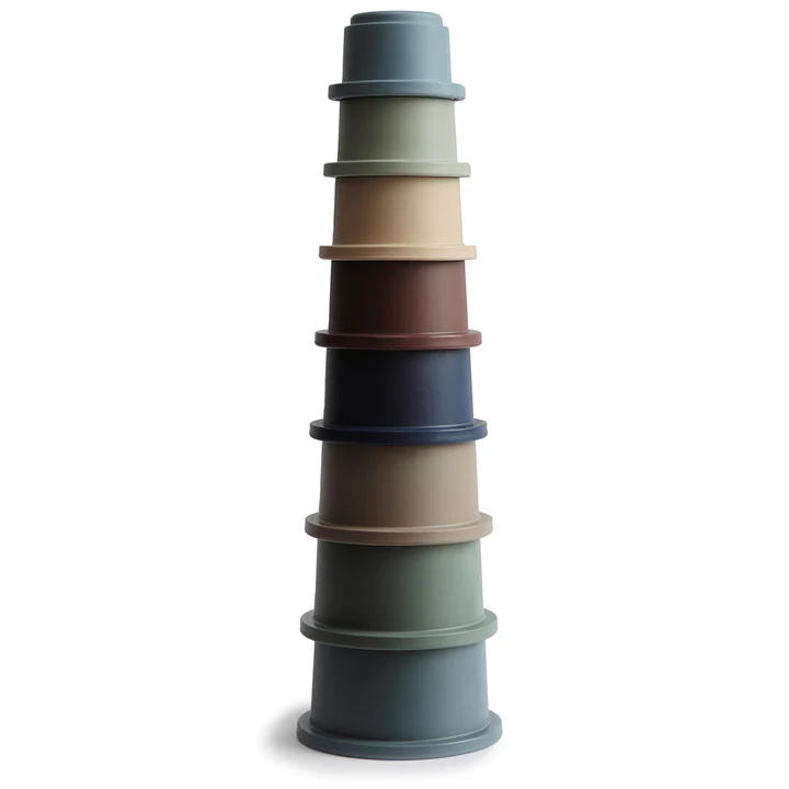 Mushie - Stacking Cups - Forest