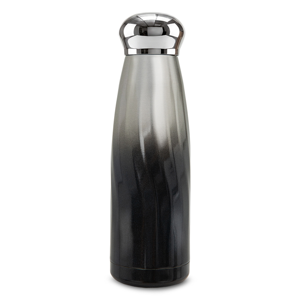 Hydrobrew – Double Wall Stainless Steel Water Bottle 420ml – Leakproof Insulated Bottle, Graphite Glow