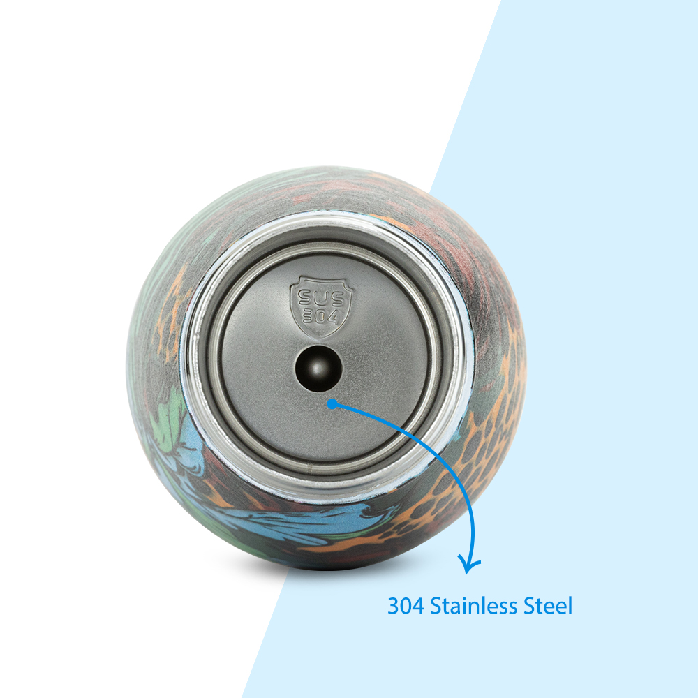 Hydrobrew – Double wall Stainless Steel Water Bottle 500ML  – Wild Tropic