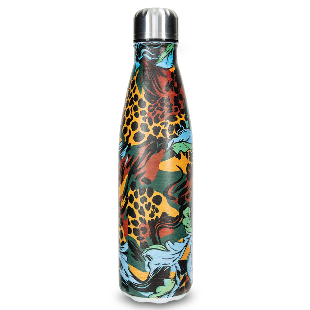 Hydrobrew – Double wall Stainless Steel Water Bottle 500ML  – Wild Tropic