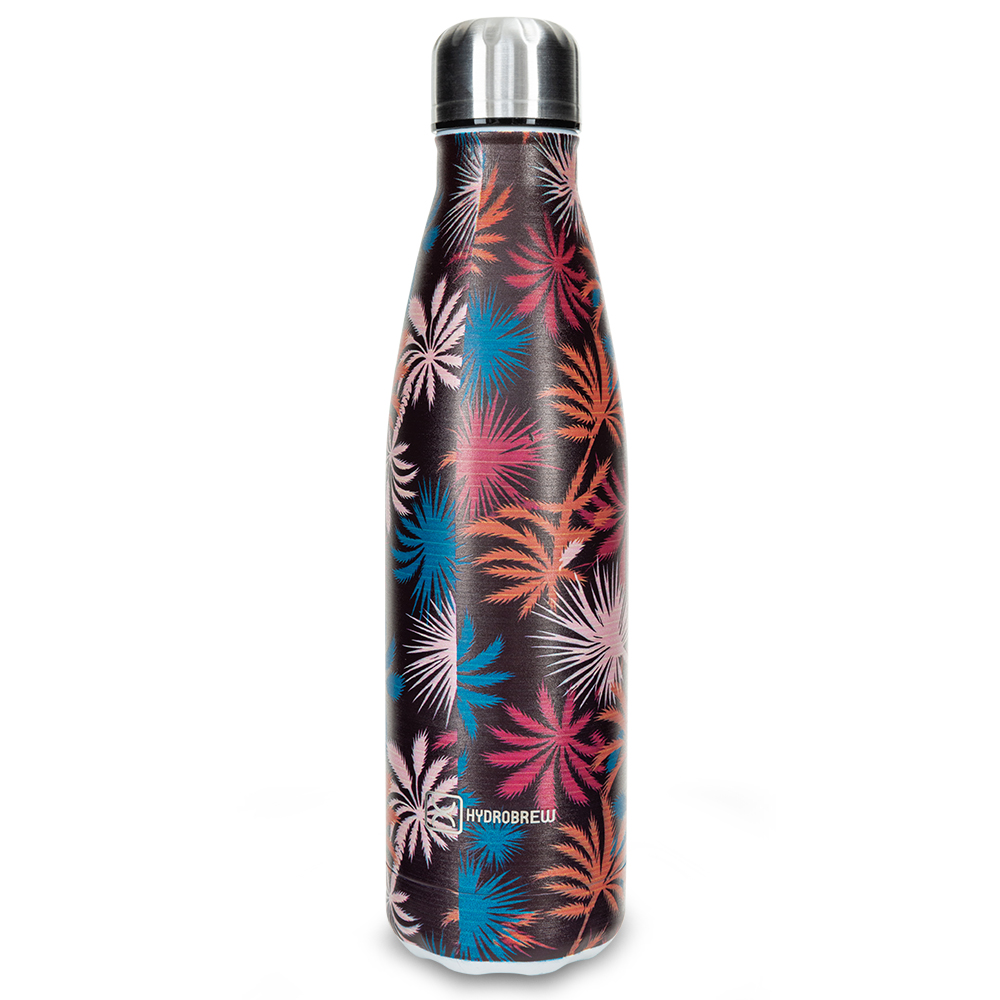 Hydrobrew -  Double wall Stainless Steel Water Bottle 500ML  - Midnight Tropics