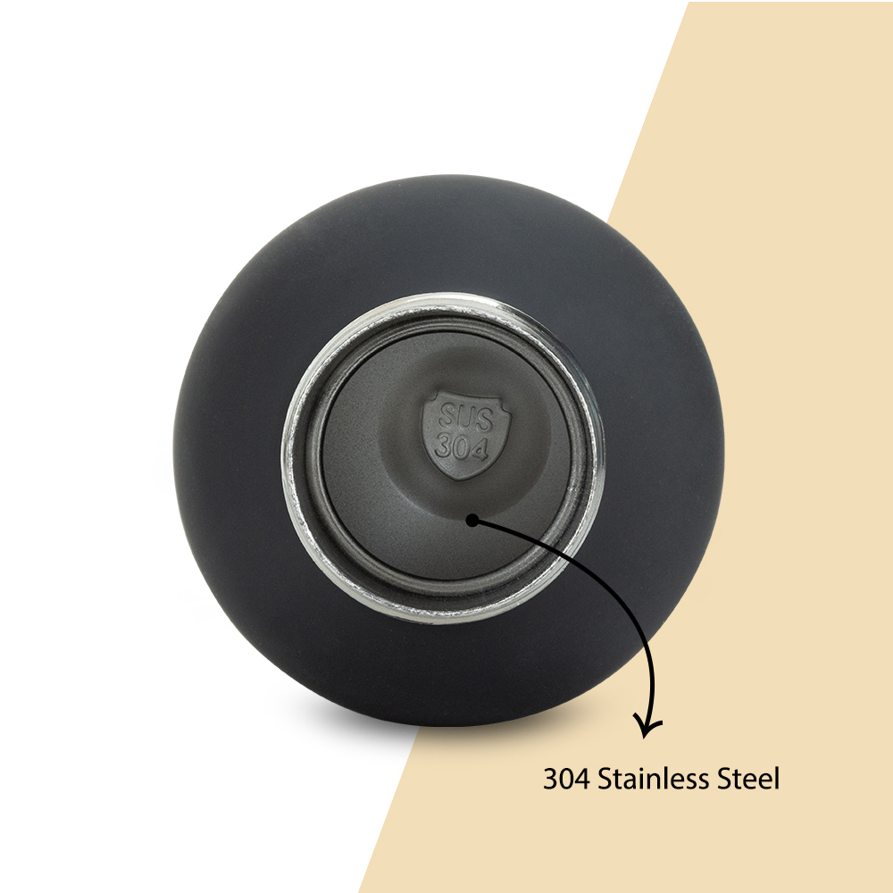Hydrobrew - Double Wall Stainless Steel Water Bottle 500ML  - Black