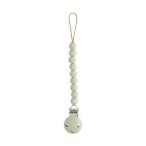 Mushie – Silicone Pacifier Clip Hera – Sage