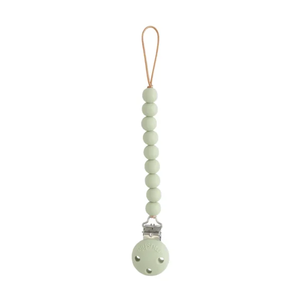 Mushie – Silicone Pacifier Clip Hera – Sage