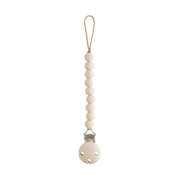 Mushie - Silicone Pacifier Clip Hera - Shifting Sands