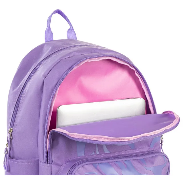 Hydrobrew – Backpack, Pencil Case & Stainless Steel Water Bottle – Purple – 18-inch