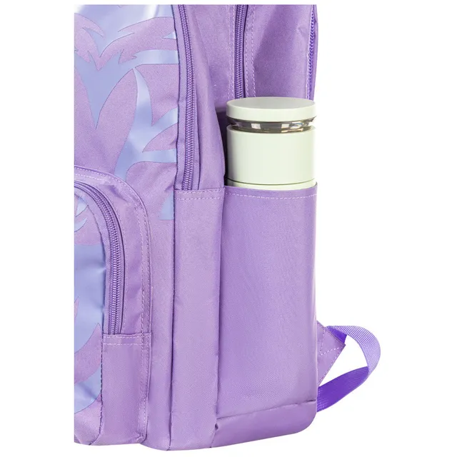 Hydrobrew – Backpack, Pencil Case & Stainless Steel Water Bottle – Purple – 18-inch
