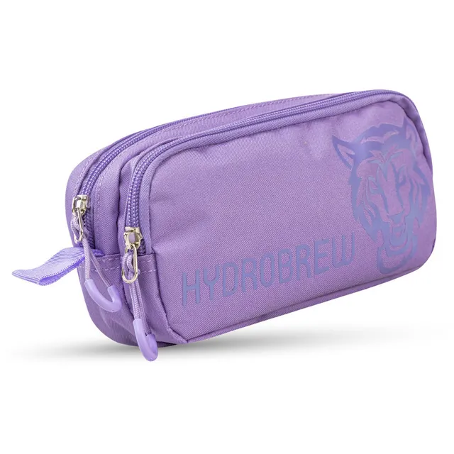 Hydrobrew – Backpack, Pencil Case & Stainless Steel Water Bottle – Purple – 18-inch